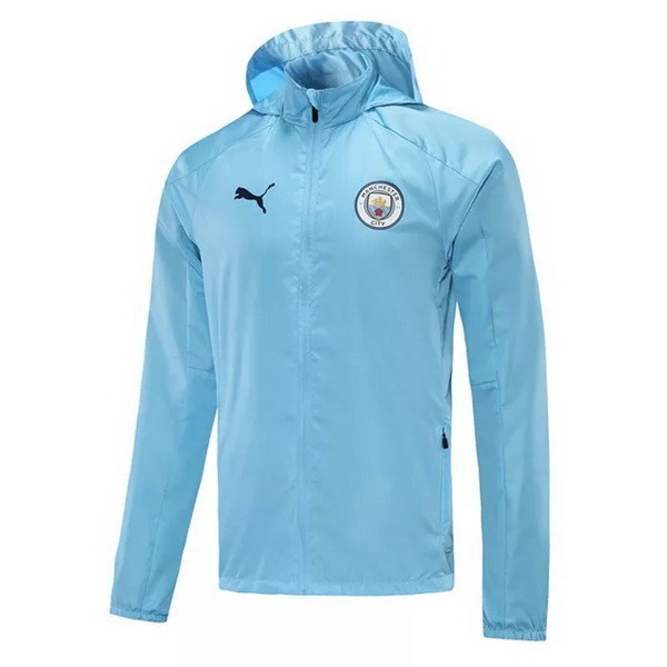 Windjacke Manchester City 2021-22 Blau Fussballtrikots Günstig